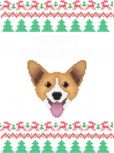 Merry Corgmas Ugly Christmas Polo